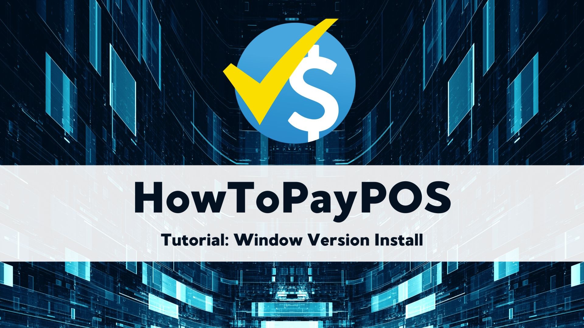 HowToPayPOS Tutorial: Window Version Install